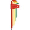 Offset screwdriver set in plastic holder 7-pc 1.5-6mm Rainbow Ball head